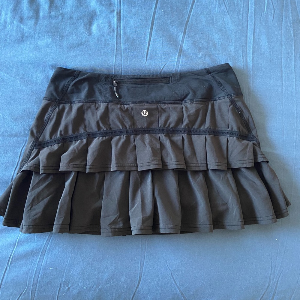 Lulu Lemon Black Tennis Skirt